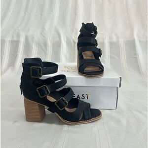 NEW,BEAST Marjorie-01 Black Sandals size 6